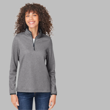 Load image into Gallery viewer, Women's Venture Heathered Stripe Quarter-Zip