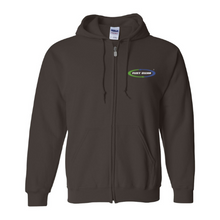 Load image into Gallery viewer, Full-Zip Hooded Sweatshirt Embroidered Front and Back