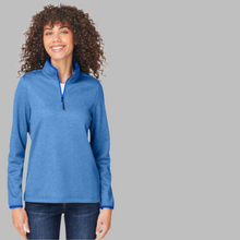 Load image into Gallery viewer, Women's Venture Heathered Stripe Quarter-Zip