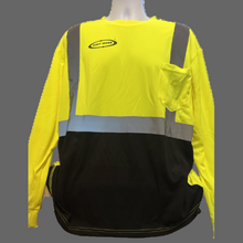 Load image into Gallery viewer, High Visibility Long Sleeve Shirt Black Bottom