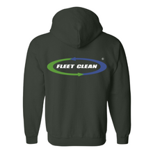 Load image into Gallery viewer, Full-Zip Hooded Sweatshirt Embroidered Front and Back