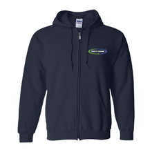 Load image into Gallery viewer, Full-Zip Hooded Sweatshirt Embroidered Front and Back