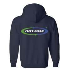 Load image into Gallery viewer, Full-Zip Hooded Sweatshirt Embroidered Front and Back