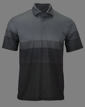 Load image into Gallery viewer, Heathered Striped Polo