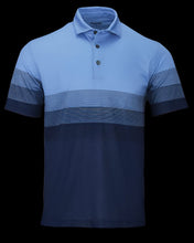Load image into Gallery viewer, Heathered Striped Polo