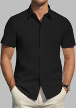 Load image into Gallery viewer, Men's Short Sleeve Button Up Shirt