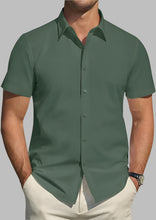 Load image into Gallery viewer, Men's Short Sleeve Button Up Shirt