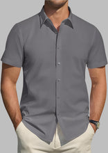 Load image into Gallery viewer, Men's Short Sleeve Button Up Shirt