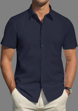 Load image into Gallery viewer, Men's Short Sleeve Button Up Shirt