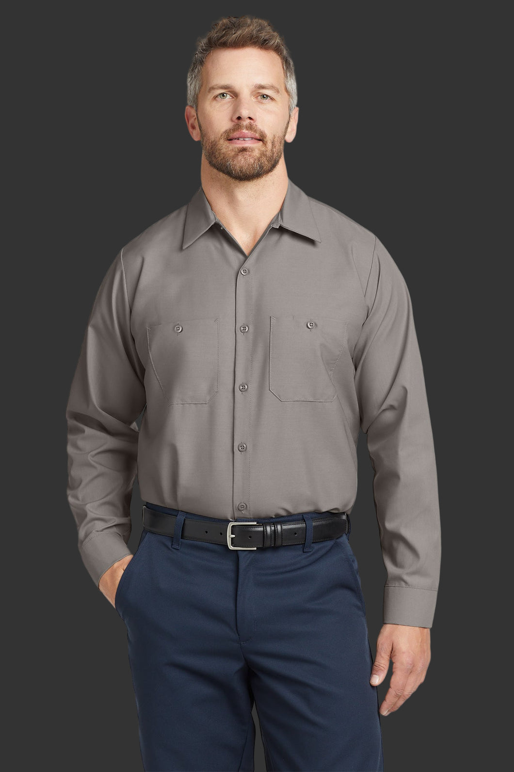 Tall Men’s Button-Up Work Shirt