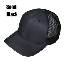 Load image into Gallery viewer, Trucker Hat - Solid Color Structured Slightly Curved Bill
