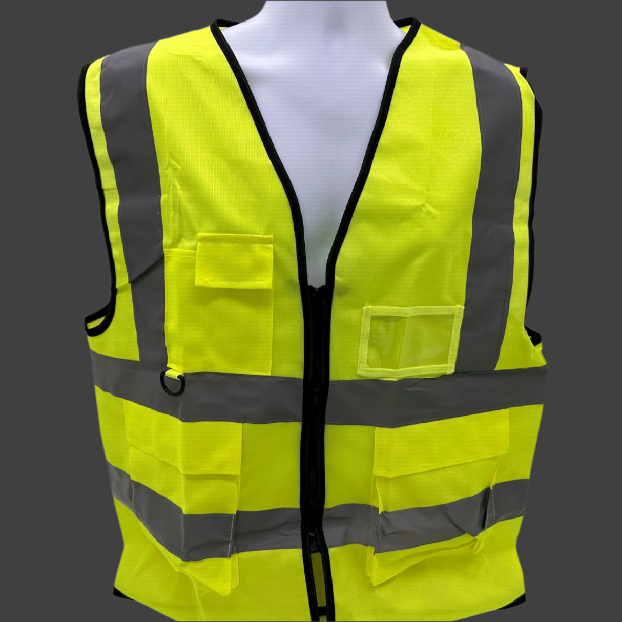 High Vis Safety Vest With Pockets