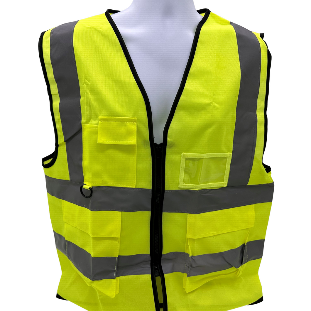 High Vis Safety Vest With Pockets