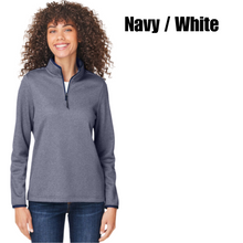 Load image into Gallery viewer, Women&#39;s Venture Heathered Stripe Quarter-Zip
