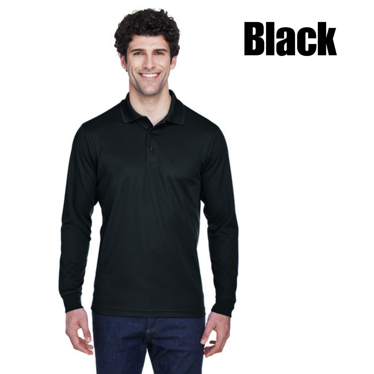 Men's Performance Long-Sleeve Piqué Polo