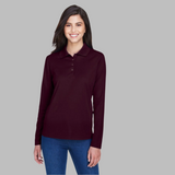 Women's Performance Long-Sleeve Piqué Polo