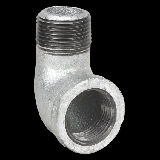 90° Street Elbow – Malleable Iron, 3/8" NPT