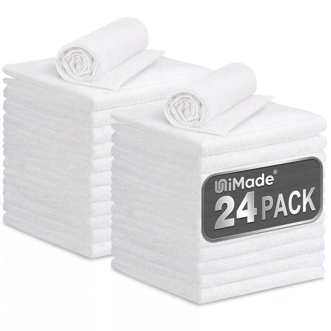 Shop Towels, 100 Pack Commercial Grade Work Rags Microfiber Towels for Cars Cleaning Rags Bulk Detailing Cloth for Automotive Bar Mechanic Restaurant Garage Housekeeping, 11.5