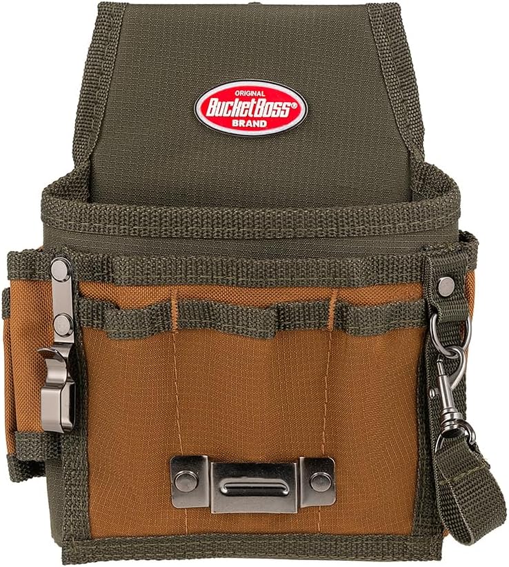 Bucket Boss - Tool Pouch with FlapFit, Pouches - Original Series (54140) , Brown
