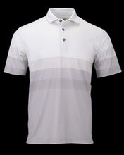Load image into Gallery viewer, Heathered Striped Polo
