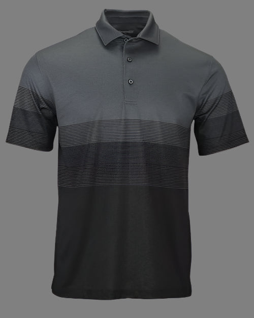 Heathered Striped Polo