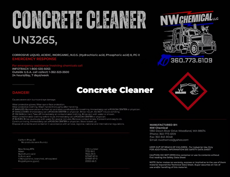 Concrete Cleaner-NW CHEM