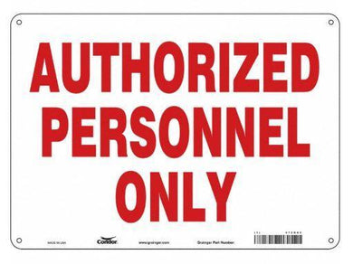 Authorized Personnel Only Sign - Fleet Clean USA