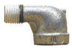 Pipe Elbow - Galvanized Steel - Fleet Clean USA