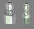 Quick Connect Plug - Nickel & Zinc - Fleet Clean USA